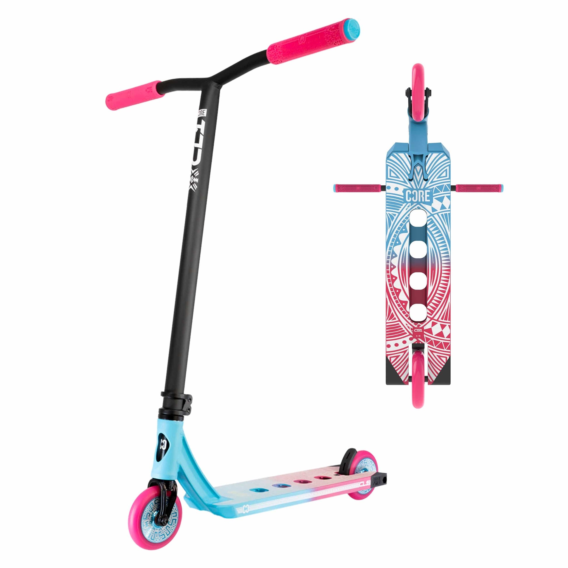 CORE CL1 Complete Stunt Scooter – Pink/Teal Complete Scooters CORE 
