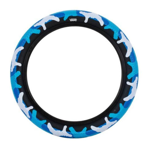 Cult Vans Tyre - Blue Camo With Black Sidewall 2.40"