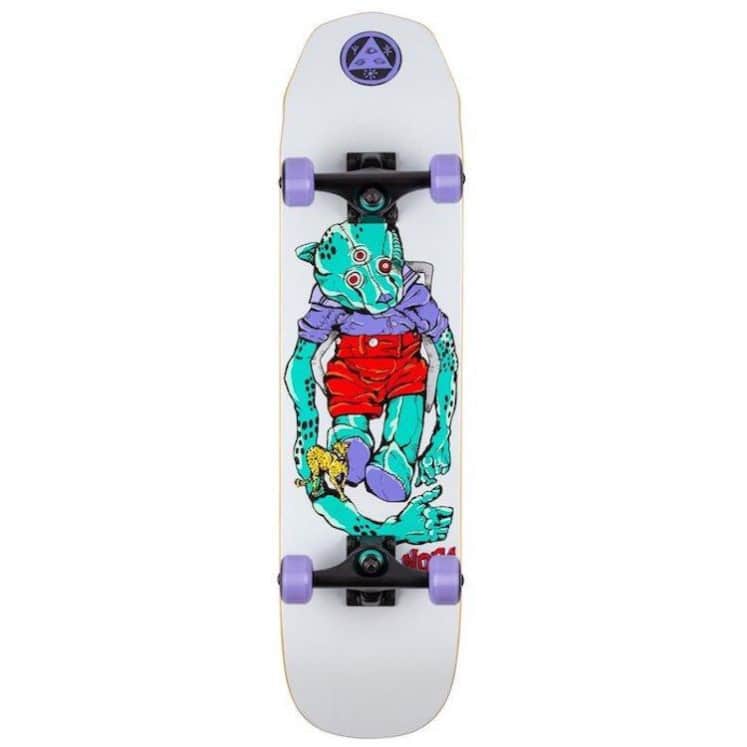 Welcome Teddy Wicked Princess Complete Skateboard 7.75", White Complete Skateboards Welcome 