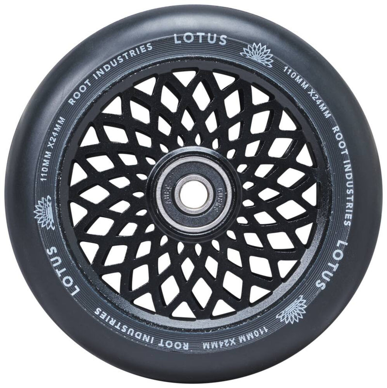 Root Lotus Pro Scooter Wheels 2-Pack Black/Black Scooter Wheels Root Industries 